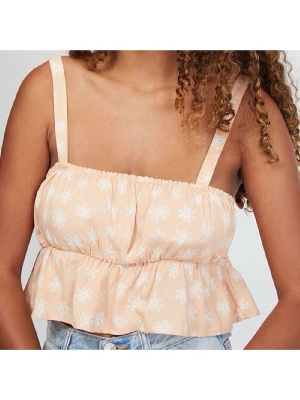 NWT PacSun LA Hearts Petite Peplum Tank Top Size S